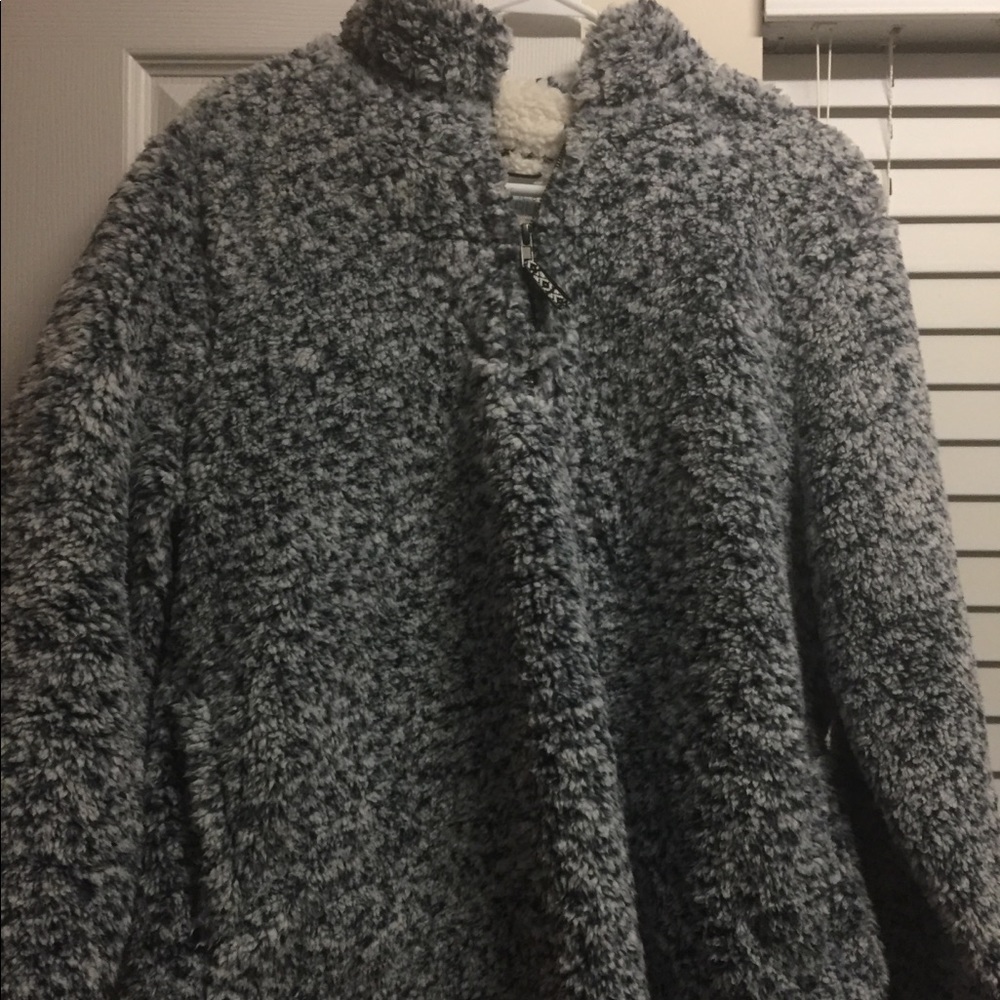 fuzzy sweater